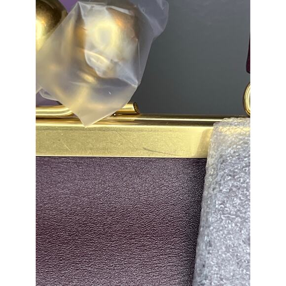 Coach Kisslock Frame Bag 16 - Black Currant - Picture 3 of 9